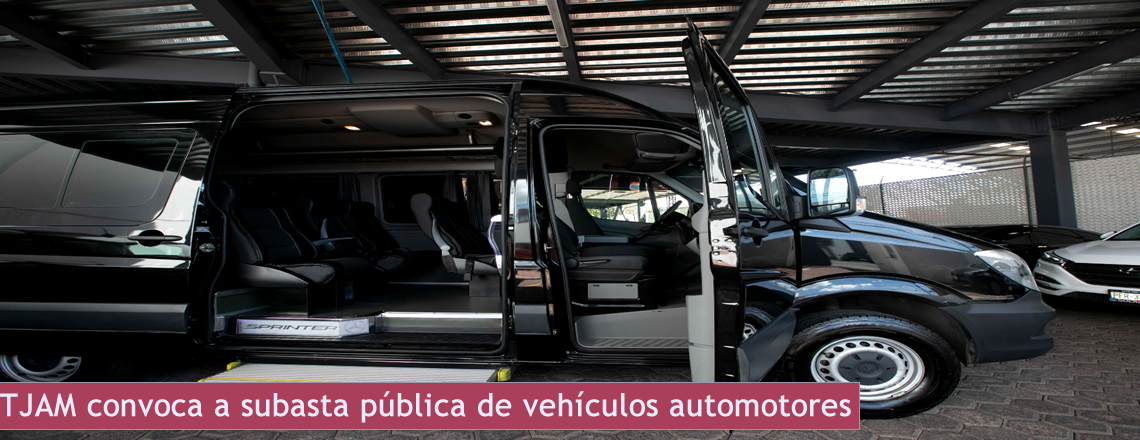TJAM convoca a subasta pública de vehículos automotores